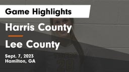 Harris County  vs Lee County  Game Highlights - Sept. 7, 2023