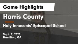 Harris County  vs Holy Innocents' Episcopal School Game Highlights - Sept. 9, 2023
