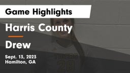 Harris County  vs Drew  Game Highlights - Sept. 13, 2023
