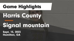 Harris County  vs Signal mountain Game Highlights - Sept. 15, 2023