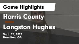 Harris County  vs Langston Hughes  Game Highlights - Sept. 28, 2023