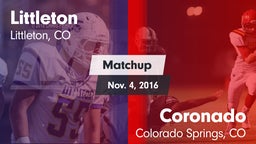 Matchup: Littleton High vs. Coronado  2016