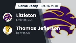 Recap: Littleton  vs. Thomas Jefferson  2018