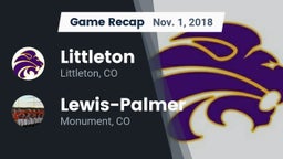 Recap: Littleton  vs. Lewis-Palmer  2018