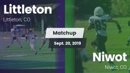 Matchup: Littleton High vs. Niwot  2019