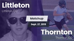 Matchup: Littleton High vs. Thornton  2019