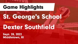 St. George's School vs Dexter Southfield  Game Highlights - Sept. 28, 2022