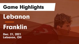 Lebanon   vs Franklin  Game Highlights - Dec. 21, 2021