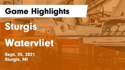 Sturgis  vs Watervliet  Game Highlights - Sept. 25, 2021