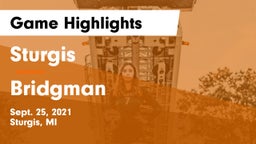 Sturgis  vs Bridgman  Game Highlights - Sept. 25, 2021
