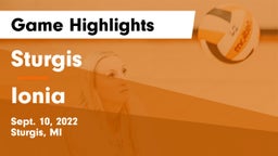 Sturgis  vs Ionia  Game Highlights - Sept. 10, 2022