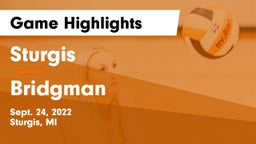 Sturgis  vs Bridgman  Game Highlights - Sept. 24, 2022