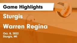 Sturgis  vs Warren Regina Game Highlights - Oct. 8, 2022