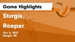 Sturgis  vs Roeper Game Highlights - Oct. 8, 2022