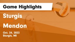 Sturgis  vs Mendon  Game Highlights - Oct. 24, 2022