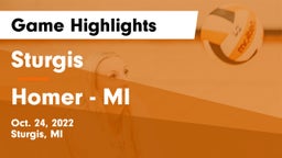 Sturgis  vs Homer  - MI Game Highlights - Oct. 24, 2022