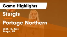 Sturgis  vs Portage Northern  Game Highlights - Sept. 16, 2023