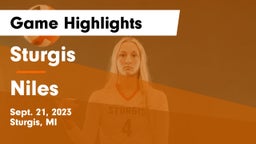 Sturgis  vs Niles  Game Highlights - Sept. 21, 2023