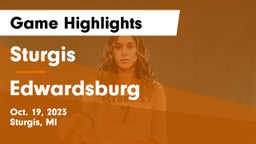 Sturgis  vs Edwardsburg  Game Highlights - Oct. 19, 2023