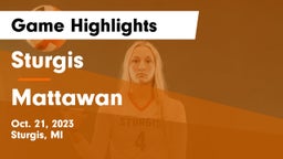 Sturgis  vs Mattawan Game Highlights - Oct. 21, 2023