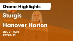 Sturgis  vs Hanover Horton Game Highlights - Oct. 21, 2023