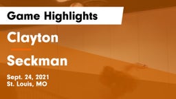Clayton  vs Seckman  Game Highlights - Sept. 24, 2021