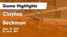 Clayton  vs Seckman  Game Highlights - Sept. 22, 2022