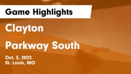 Clayton  vs Parkway South Game Highlights - Oct. 3, 2022