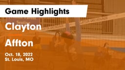Clayton  vs Affton  Game Highlights - Oct. 18, 2022