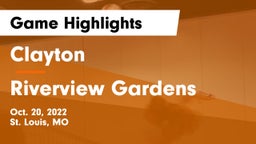 Clayton  vs Riverview Gardens  Game Highlights - Oct. 20, 2022