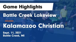 Battle Creek Lakeview  vs Kalamazoo Christian  Game Highlights - Sept. 11, 2021