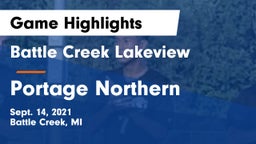 Battle Creek Lakeview  vs Portage Northern  Game Highlights - Sept. 14, 2021