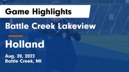 Battle Creek Lakeview  vs Holland  Game Highlights - Aug. 20, 2022