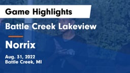 Battle Creek Lakeview  vs Norrix  Game Highlights - Aug. 31, 2022