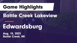 Battle Creek Lakeview  vs Edwardsburg  Game Highlights - Aug. 15, 2023