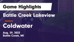 Battle Creek Lakeview  vs Coldwater  Game Highlights - Aug. 29, 2023