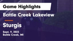 Battle Creek Lakeview  vs Sturgis  Game Highlights - Sept. 9, 2023