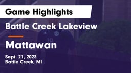 Battle Creek Lakeview  vs Mattawan  Game Highlights - Sept. 21, 2023