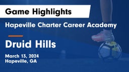 Hapeville Charter Career Academy vs Druid Hills  Game Highlights - March 13, 2024