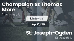 Matchup: Champaign St Thomas vs. St. Joseph-Ogden  2016