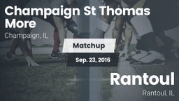 Matchup: Champaign St Thomas vs. Rantoul  2016