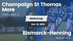 Matchup: Champaign St Thomas vs. Bismarck-Henning  2016