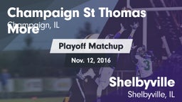 Matchup: Champaign St Thomas vs. Shelbyville  2016