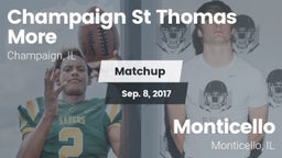 Matchup: Champaign St Thomas vs. Monticello  2017