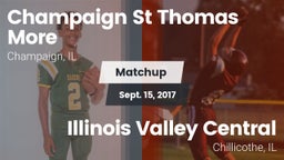 Matchup: Champaign St Thomas vs. Illinois Valley Central  2017