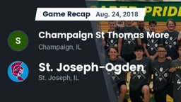 Recap: Champaign St Thomas More  vs. St. Joseph-Ogden  2018