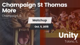 Matchup: Champaign St Thomas vs. Unity  2018