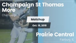 Matchup: Champaign St Thomas vs. Prairie Central  2018