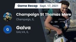 Recap: Champaign St Thomas More  vs. Galva  2021