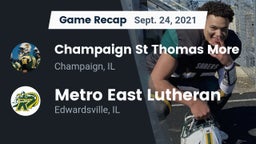 Recap: Champaign St Thomas More  vs. Metro East Lutheran  2021